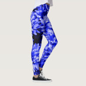Leggings Le bleu fleurit des guêtres (Droite)