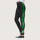 Leggings Le Brésil barre le drapeau (Gauche)
