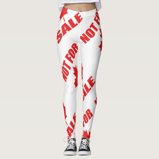 Leggings Le Canada n'est PAS à vendre (Devant)