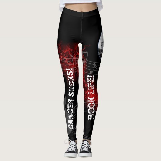 Leggings Le Cancer de PWL suce des guêtres (Devant)