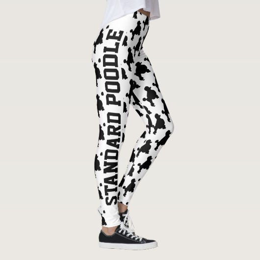 Leggings Le caniche personnalisent (Droite)