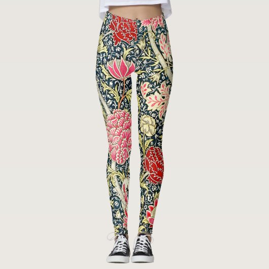 Leggings Le célèbre motif Cray de William Morris (Devant)