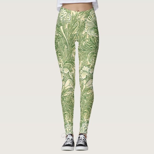 Leggings Le célèbre motif Tulip de William Morris (Devant)