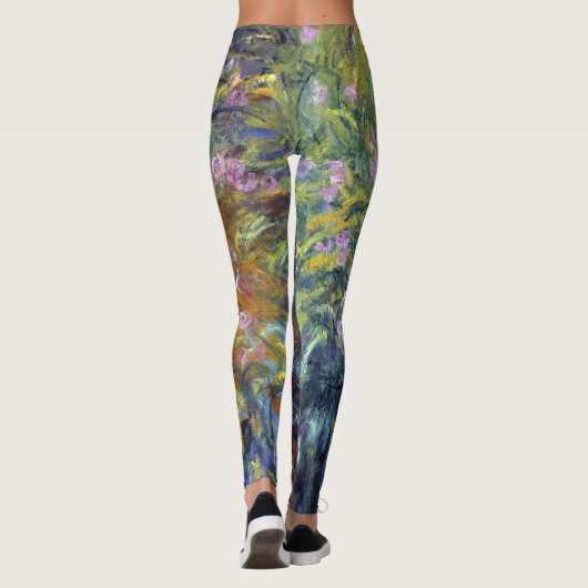 Leggings Le chemin à travers les Irises par Claude Monet (Dos)