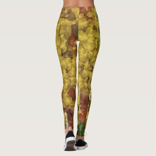 Leggings Le Citron Baiser Légumes Découpage Spoof Art (Dos)