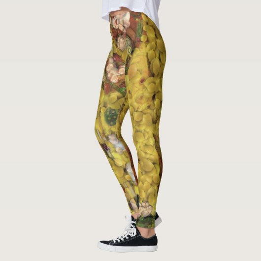 Leggings Le Citron Baiser Légumes Découpage Spoof Art (Gauche)