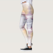 Leggings Le coucher du soleil rêveur impressionnant de mer (Gauche)