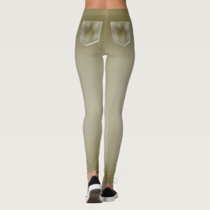 Leggings Le denim léger aiment des guêtres de poche