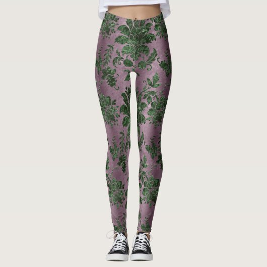 Leggings Le design de la série Velvet vert 18 (Devant)