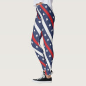 Leggings Le drapeau américain le plus patriotique | 4 Juill (Gauche)