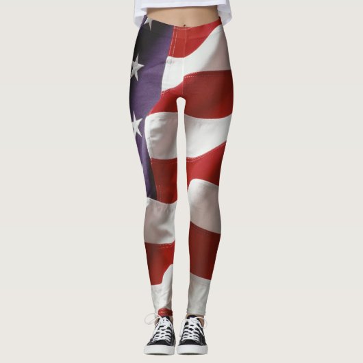 Leggings Le drapeau américain - Old Glory (Devant)