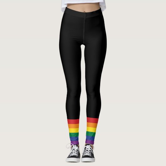 Leggings Le drapeau arc-en-ciel (Devant)