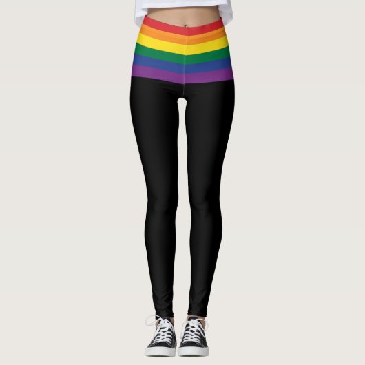 Leggings Le drapeau arc-en-ciel (Devant)