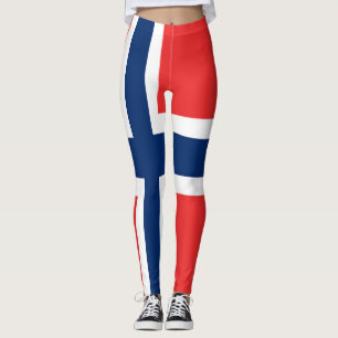 Leggings Le drapeau de la Norvège sur toute sa surface