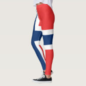 Leggings Le drapeau de la Norvège sur toute sa surface (Gauche)