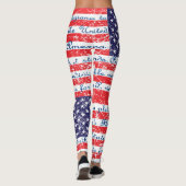 Leggings Le Drapeau de l'Allégeance USA (Dos)