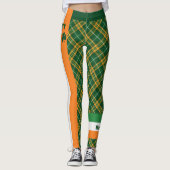 Leggings Le drapeau irlandais du jour de Patrick de saint (Devant)