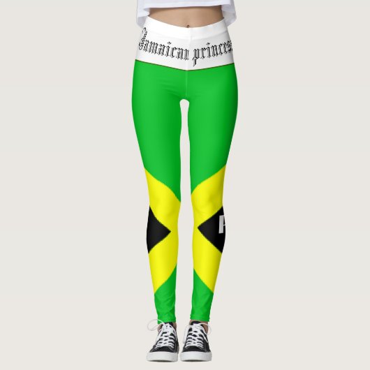 LEGGINGS LE DRAPEAU PRINCESS JAMAÏCAIN LÈGE PAR. ACD HAVIC (Devant)