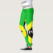 LEGGINGS LE DRAPEAU PRINCESS JAMAÏCAIN LÈGE PAR. ACD HAVIC (Gauche)