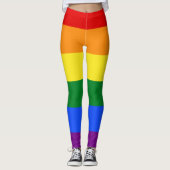 Leggings Le drapeau Rainbow Pride (Devant)