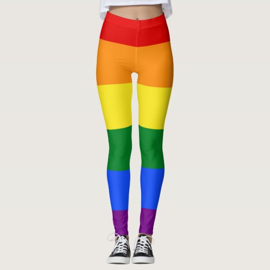 Leggings Le drapeau Rainbow Pride (Devant)