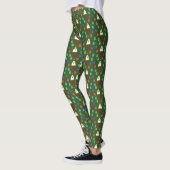 Leggings Le fantôme de Noël présente drôle (Gauche)