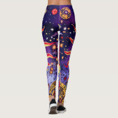 Leggings "Le feu de la danse du Cosmos" Le Soleil (Dos)