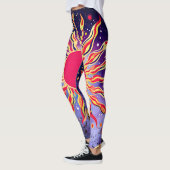 Leggings "Le feu de la danse du Cosmos" Le Soleil (Gauche)