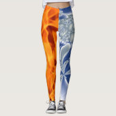 Leggings Le feu et glace (Devant)