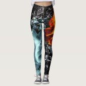 Leggings Le feu et l'eau (Devant)