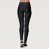 Leggings Le feu sur les Leggins noirs (Dos)