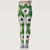 Leggings Le football du Brésil (Devant)