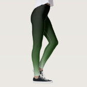 Leggings Le gradient vert noir d'Ombre se fanent (Droite)