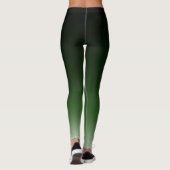 Leggings Le gradient vert noir d'Ombre se fanent (Dos)