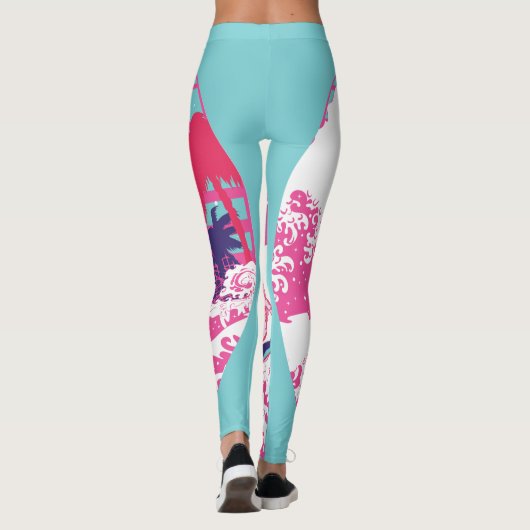 Leggings Le grand surf rose (Dos)