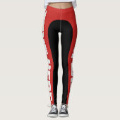 Leggings Le grand texte personnalisable/personnalisent des (Devant)