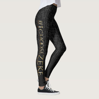 Leggings Le #iChooseZeke de journaux intimes de voile