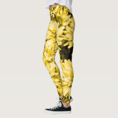 Leggings Le jaune fleurit des guêtres (Gauche)