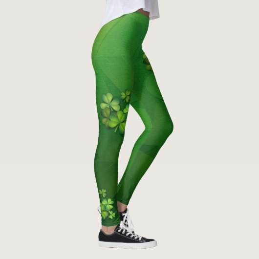 Leggings Le jour de St Patrick - trèfles/shamrocks (Droite)