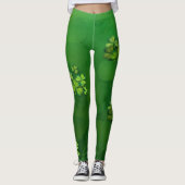 Leggings Le jour de St Patrick - trèfles/shamrocks (Devant)