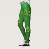 Leggings Le jour de St Patrick - trèfles/shamrocks (Gauche)
