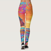 Leggings Le kaléidoscope de Sunset Nature (Dos)