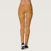 Leggings Le look de Macadamia Cork Burl Wood Grain (Dos)