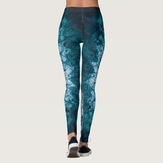 Leggings Le Mandala bleu indigo (Dos)