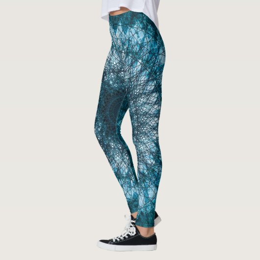 Leggings Le Mandala bleu indigo (Gauche)