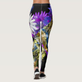 Leggings Le mardi gras masque le motif floral (Dos)