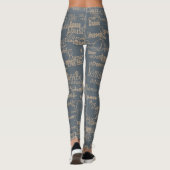Leggings le mot DANCE grey (Dos)