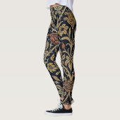 Leggings Le nouveau d'art, motif d'époque de belle, cru, (Gauche)