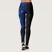 Leggings Le papillon morpho dans l'Arrière - plan sombre (Dos)