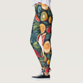 Leggings Le paradis tropical vif : Conception de fruits exo (Gauche)
